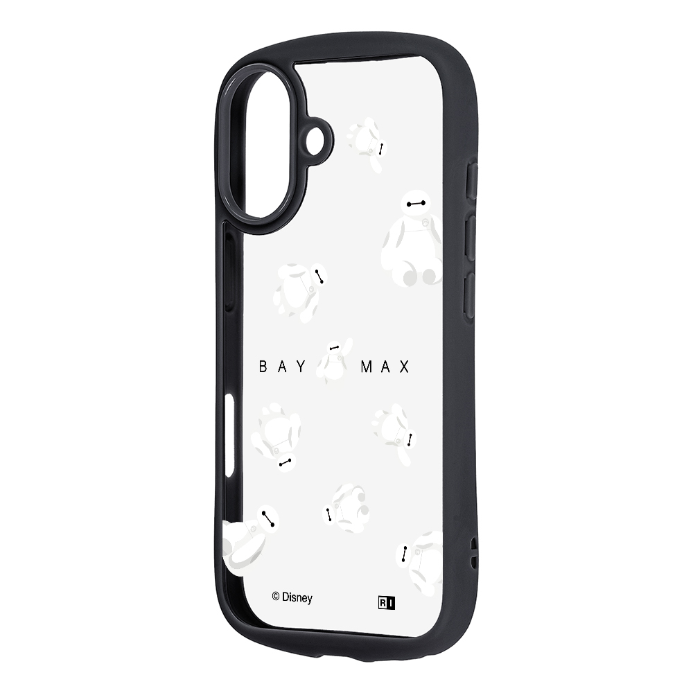 iPhone 17 / ディズニー / Puffull 衝撃吸収 バンパー ハイブリッドケース / ベイマックス_ふわふわ2