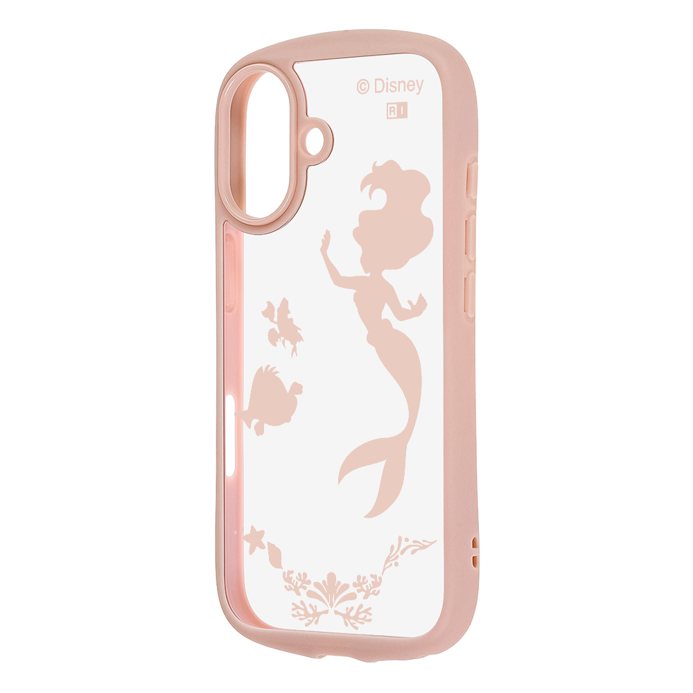 iPhone 17 / ディズニー / Puffull 衝撃吸収 バンパー ハイブリッドケース / アリエル