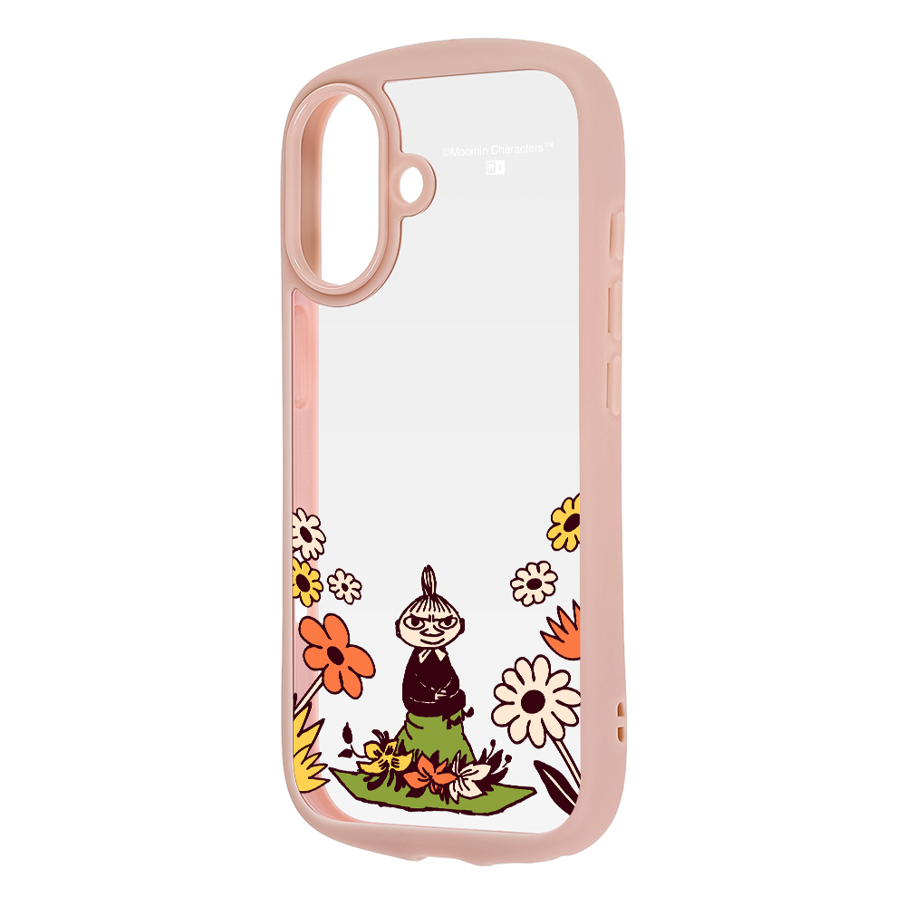 iPhone 17 / ムーミン / Puffull 衝撃吸収 バンパー ハイブリッドケース / リトルミイ&お花4