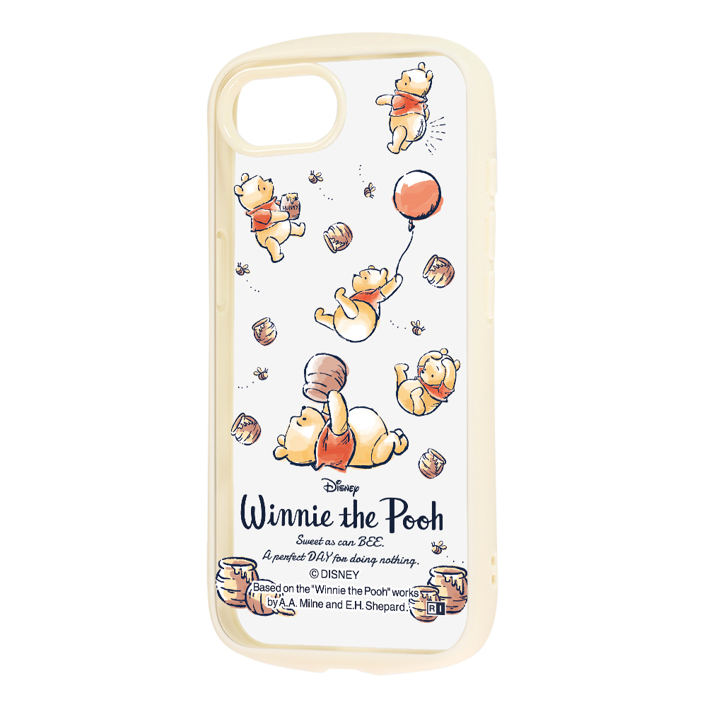 iPhone 16e / ディズニー / Puffull 衝撃吸収 バンパー ハイブリッドケース / プーさんとはちみつ4