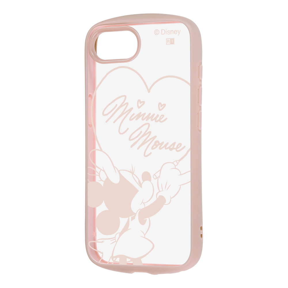 iPhone 16e / ディズニー / Puffull 衝撃吸収 バンパー ハイブリッドケース / ミニーマウスサイン