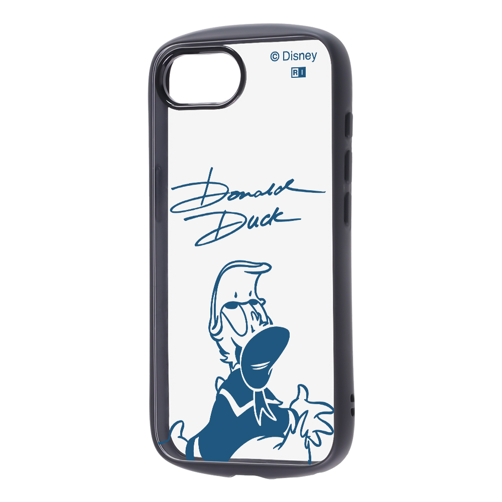 iPhone 16e / ディズニー / Puffull 衝撃吸収 バンパー ハイブリッドケース / ドナルドダックサイン