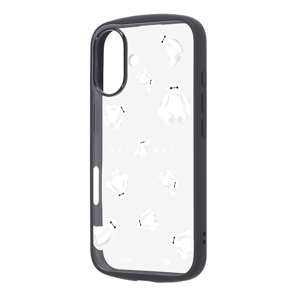 iPhone 16 / ディズニー / Puffull 衝撃吸収 バンパー ハイブリッドケース / ベイマックス_ふわふわ2