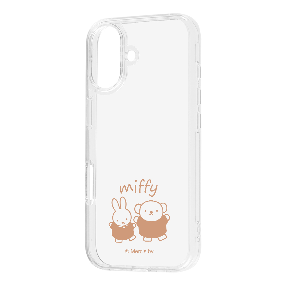 iPhone 16 / ミッフィー / 耐衝撃 ハイブリッドケース / ミッフィーとボリス