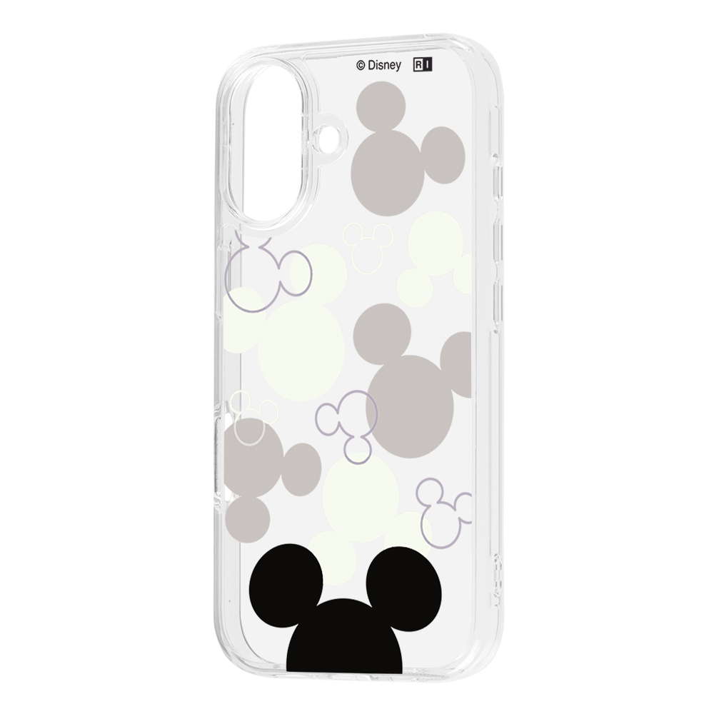 iPhone 16 / ディズニー / 耐衝撃 ハイブリッドケース / ミッキーマウス