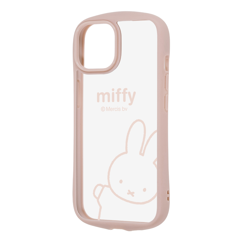 iPhone 15/14/13 / ミッフィー / Puffull 衝撃吸収 バンパー ハイブリッドケース / ミッフィー