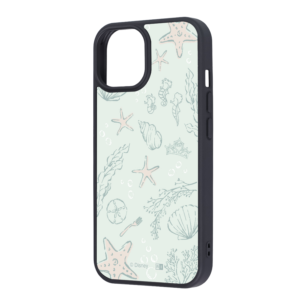 iPhone 15/14/13 / ディズニー / maru 衝撃吸収 バンパー ハイブリッドケース / アリエル_アイコン