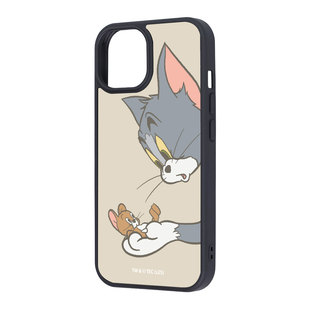 iPhone 15/14/13 / トムとジェリー / maru 衝撃吸収 バンパー ハイブリッドケース / トムとジェリー_キャッチ