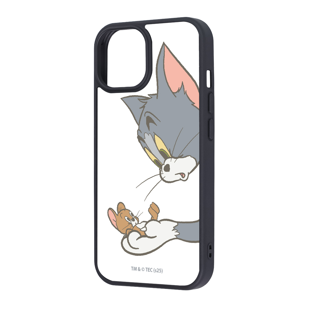 iPhone 15/14/13 / トムとジェリー / maru 衝撃吸収 バンパー ハイブリッドケース / トムとジェリー_キャッチ_2