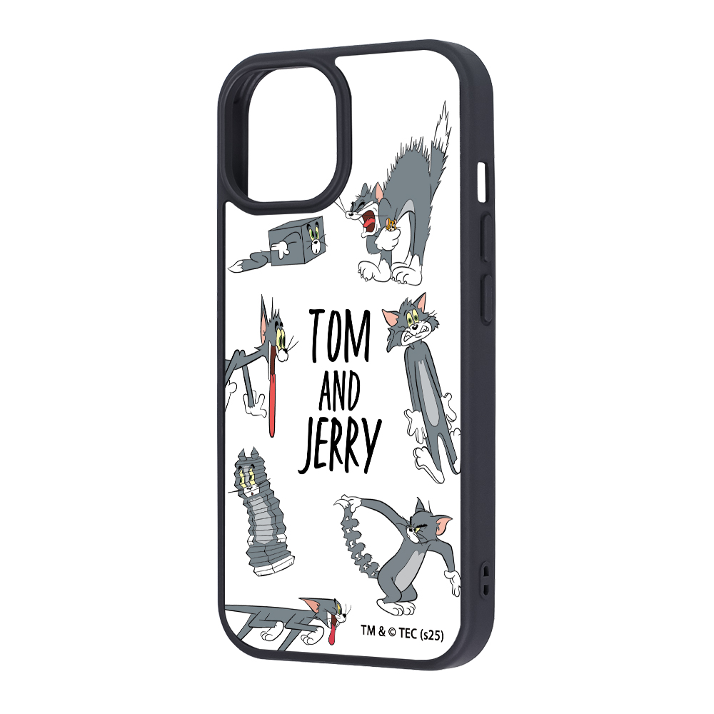 iPhone 15/14/13 / トムとジェリー / maru 衝撃吸収 バンパー ハイブリッドケース / おかしなトム2