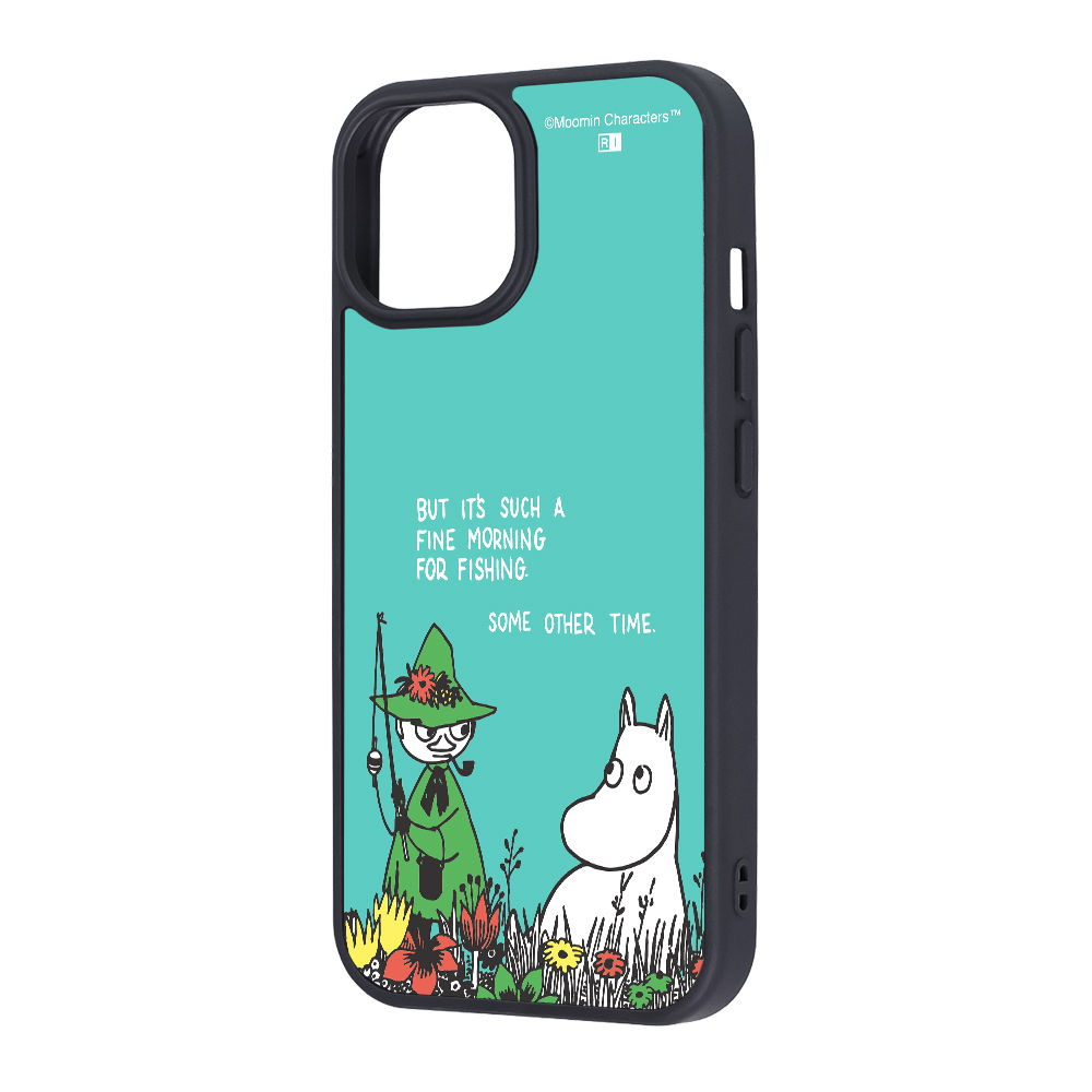 iPhone 15/14/13 / ムーミン / maru 衝撃吸収 バンパー ハイブリッドケース / ムーミン＆スナフキン