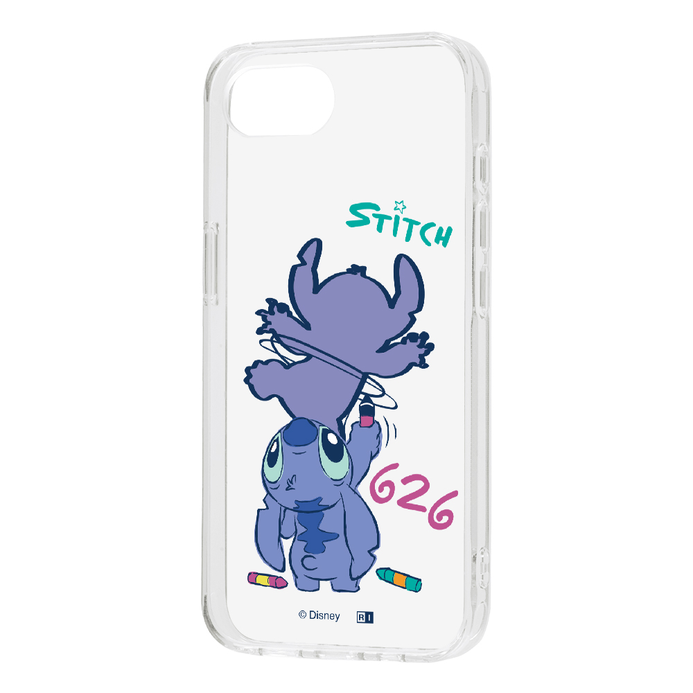 iPhone 16e / ディズニー / 耐衝撃 ハイブリッドケース / スティッチ_お絵描き2