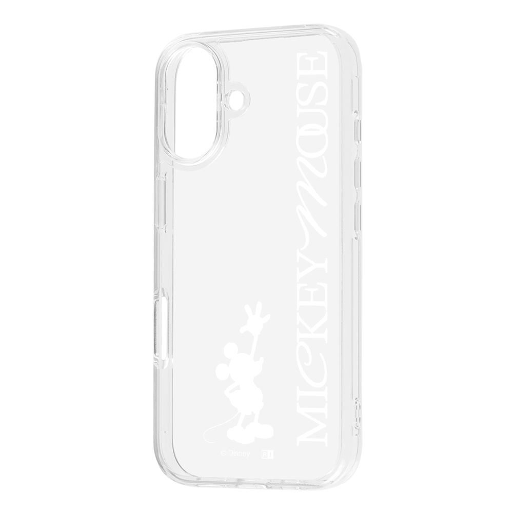 iPhone 16 / ディズニー / 耐衝撃 ハイブリッドケース / ミッキーマウス _シルエット_W