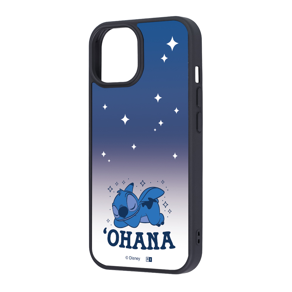 iPhone 15/14/13 / ディズニー / maru 衝撃吸収 バンパー ハイブリッドケース / スティッチ_おやすみ