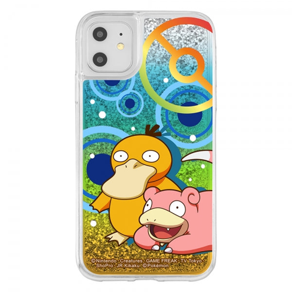 IPhone 11/XR グリッター/ポケモンポケットモンスター / コダック & ヤドン