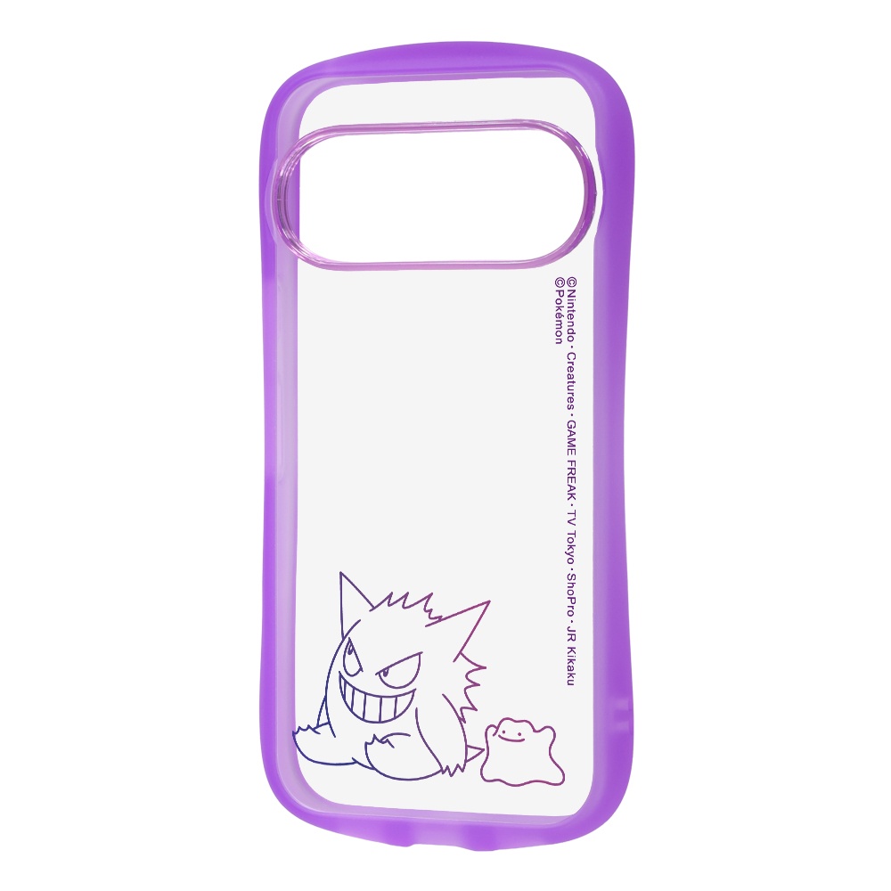 Google Pixel 11/11Pro / ポケットモンスター / Puffull 衝撃吸収 バンパー ハイブリッドケース / ゲンガーとメタモン