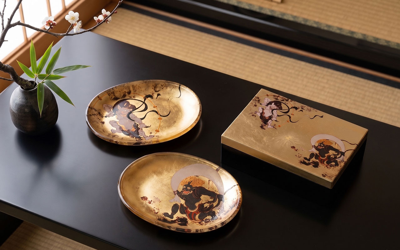 箔名画 風神雷神図シリーズ
