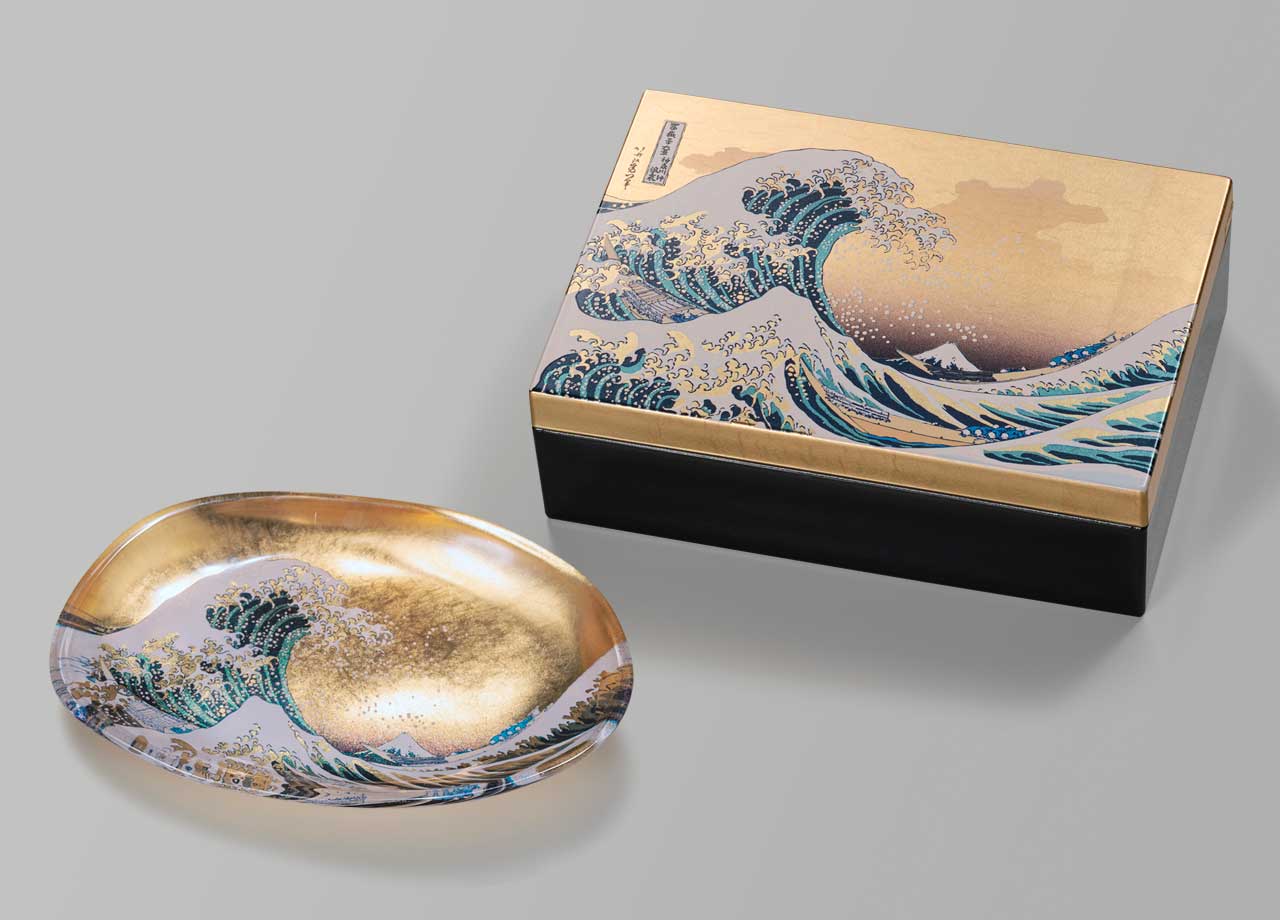 箔名画 北斎 立体額 神奈川沖浪裏 | HAKUICHI BUSINESS｜日本