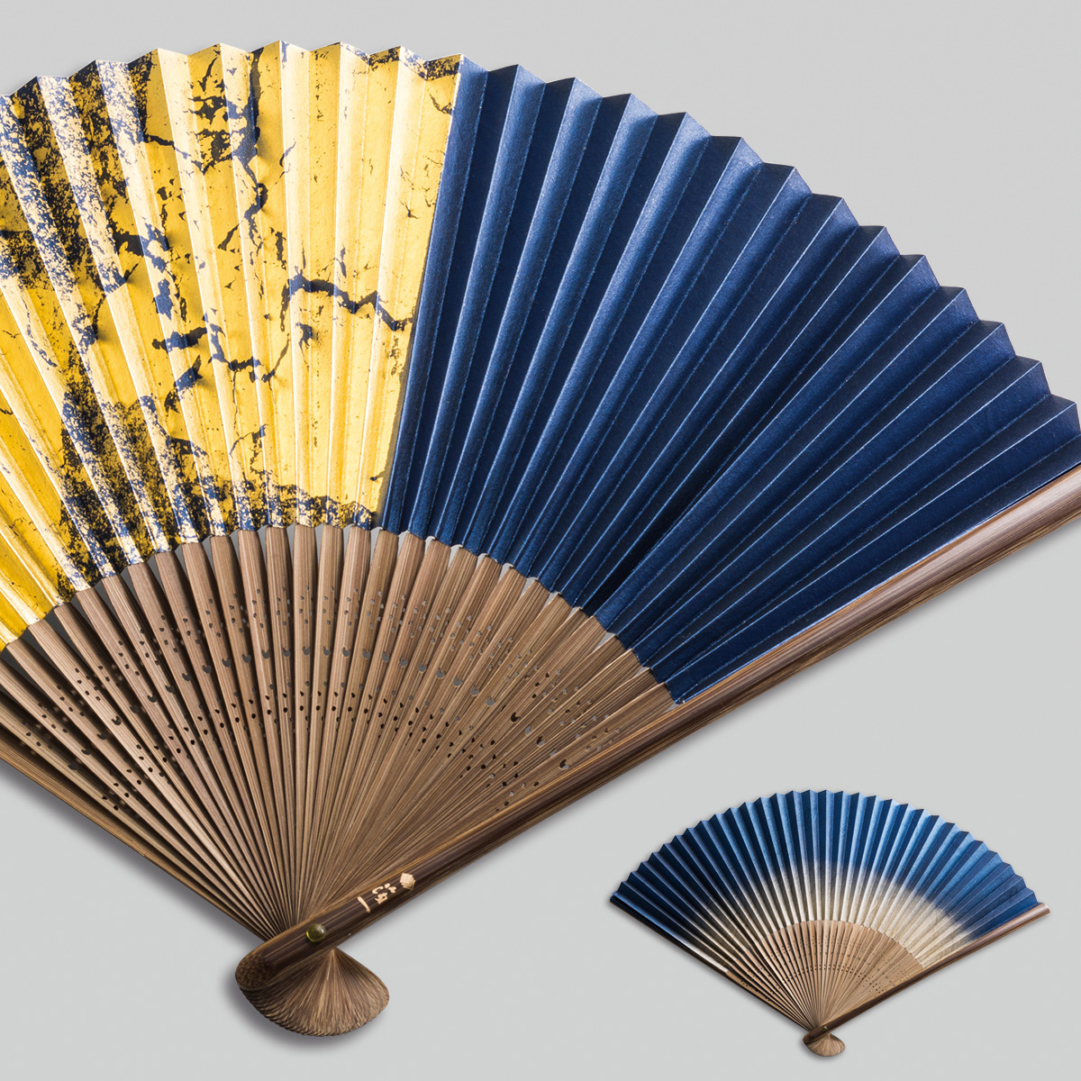 金沢箔扇子　箔美　清輝　seiki
