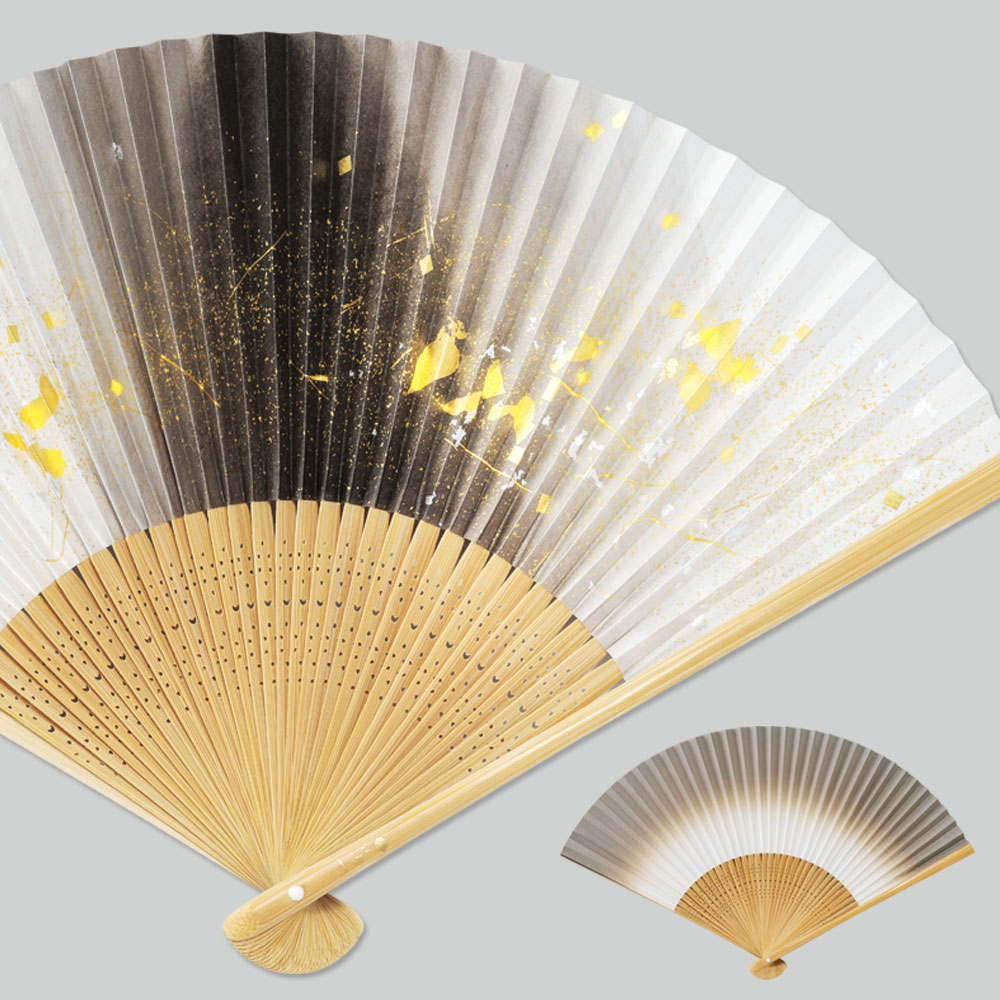 金沢箔扇子　墨美　等伯　tohaku【区分B】