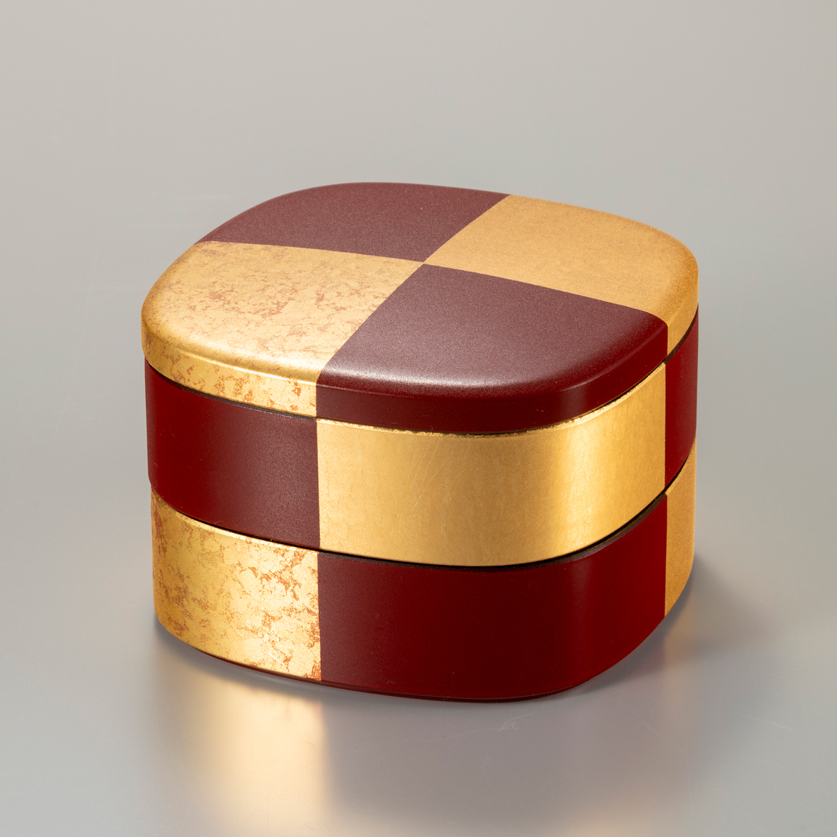 華おぼろ くつわ二段重(朱)【区分B】