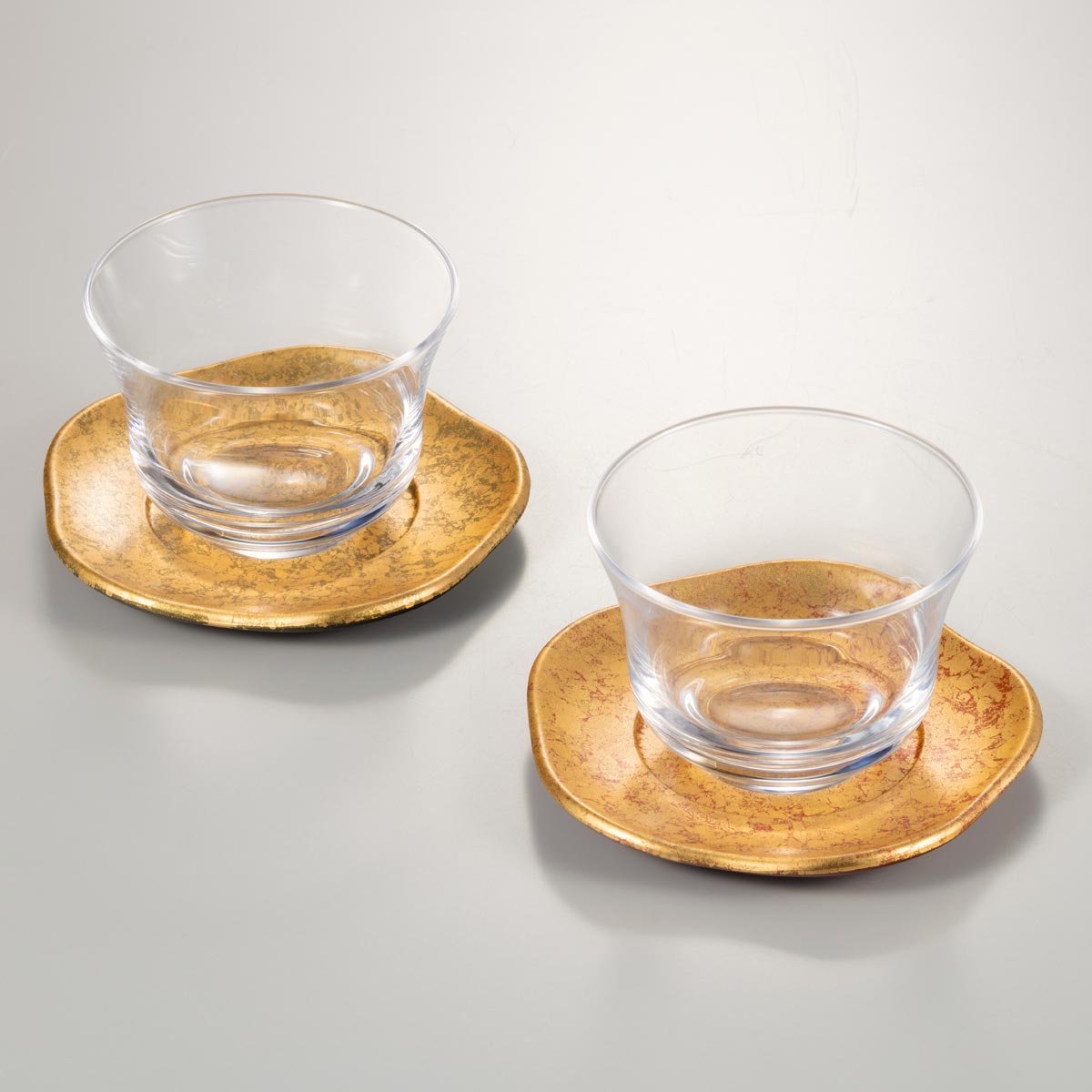 華おぼろ　梅型冷茶セット<2組>【区分B】