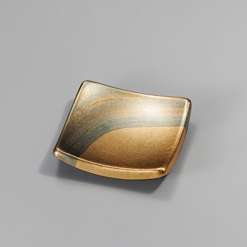 金の箸置き　銀の箸置き　古代箔