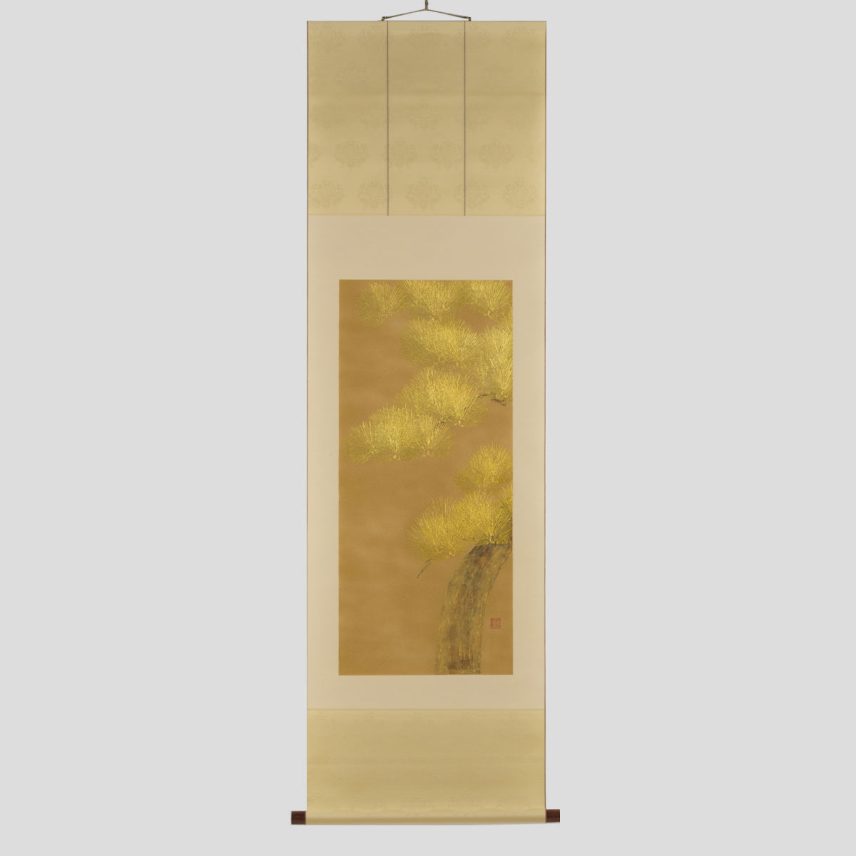 《受注生産》掛軸　松寿(広幅)