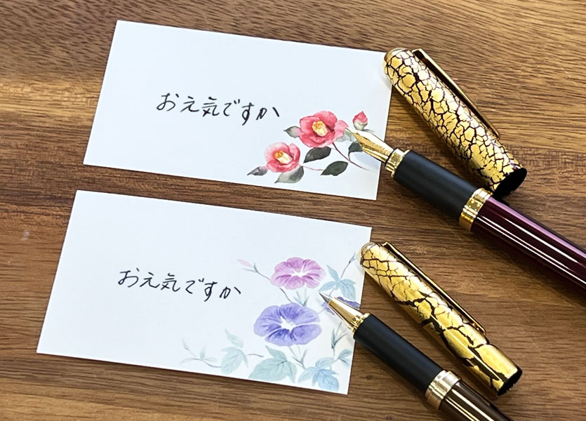 “万年筆とボールペン