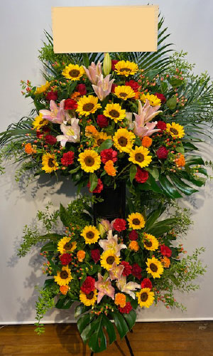 はなとき 納品完了後の実物写真報告の例 スタンド花 4