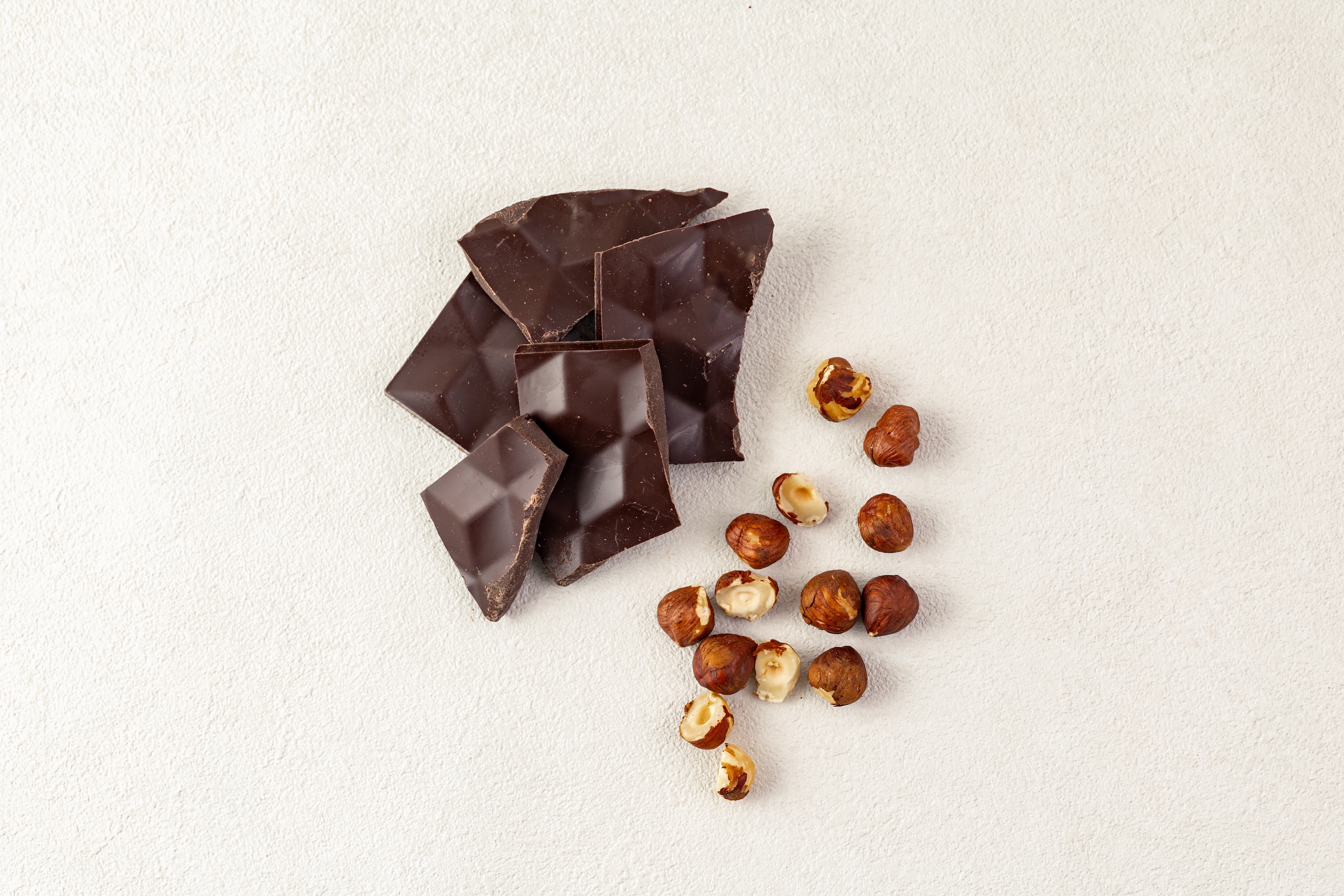 ヘーゼルナッツアイスの調理風景