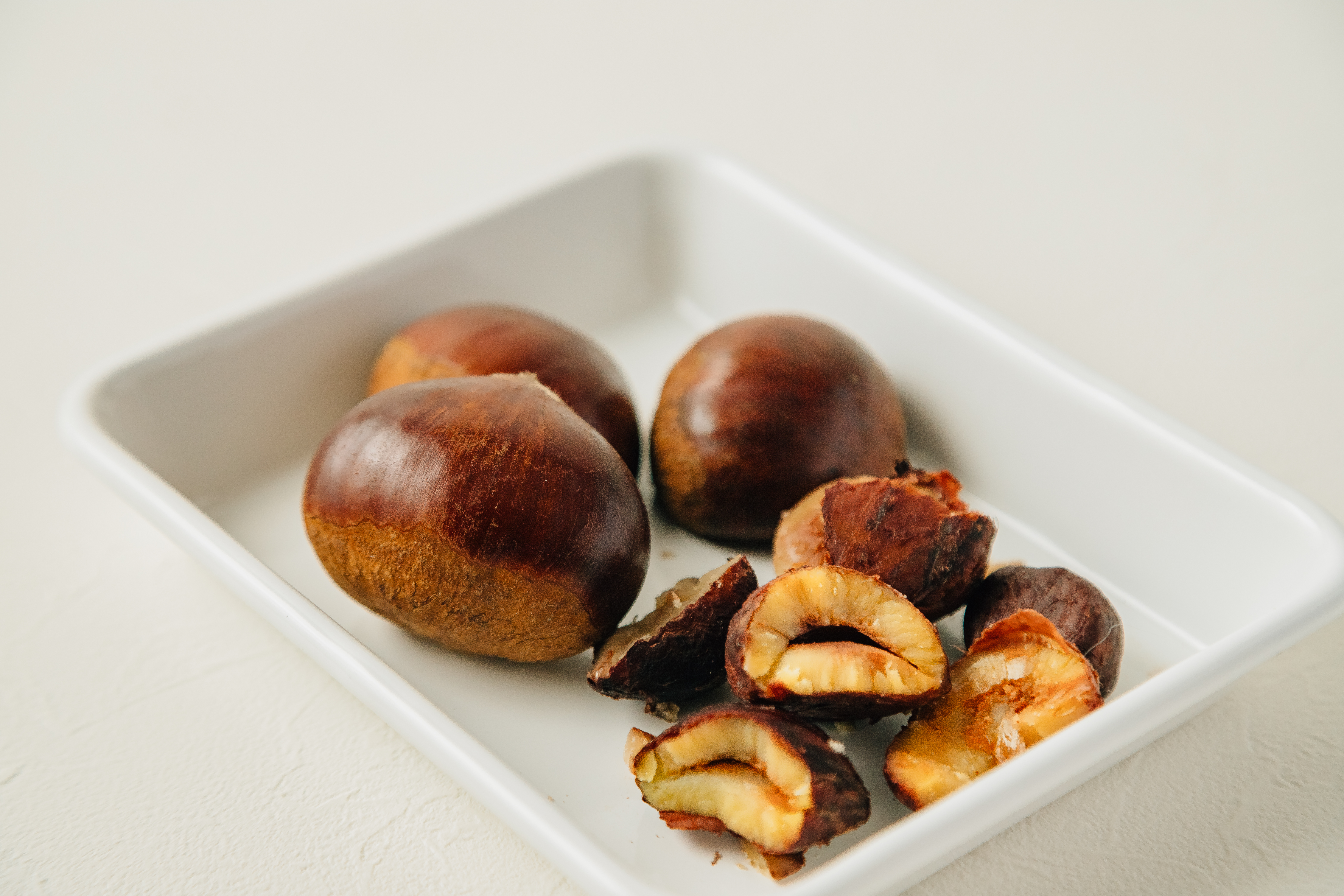 スプーンですくった丹波栗アイス