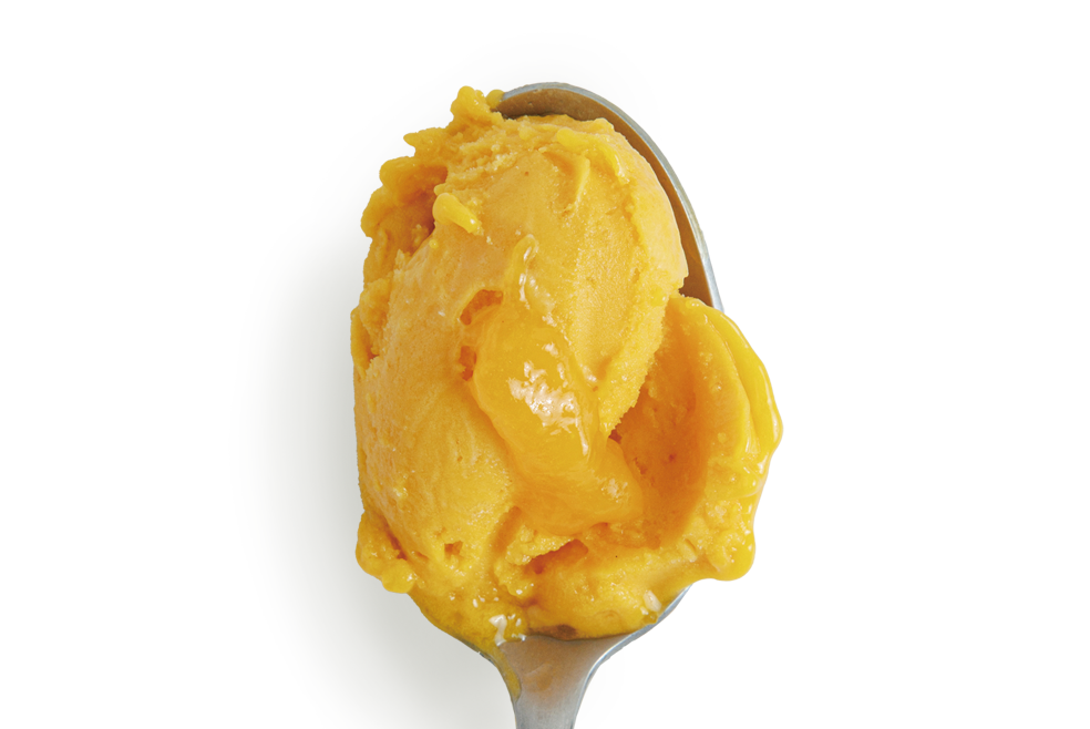 2種のマンゴーと柚子のソルベ