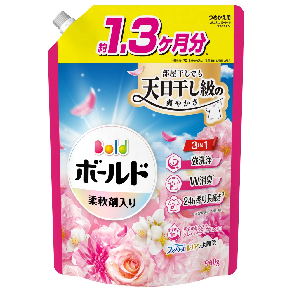 ボールドジェル華やかプレミアムブロッサムの香りつめかえ用超ジャンボサイズ