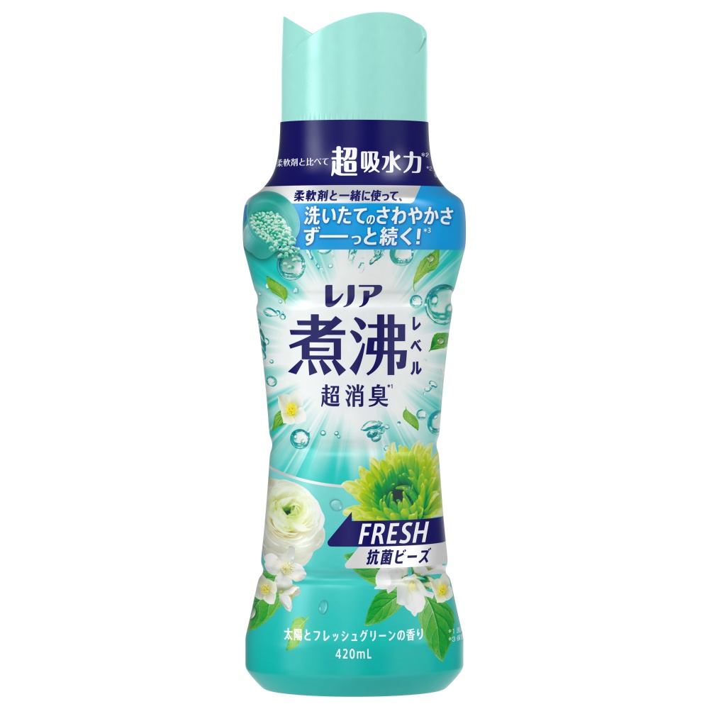 レノア煮沸レベル消臭抗菌ビーズみずみずしく香るフレッシュグリーンの香り本体