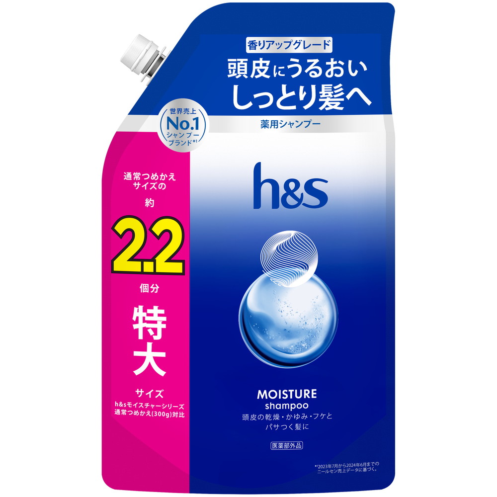 ＨＳモイスチャーシャンプーつめかえ特大サイズ２．２倍