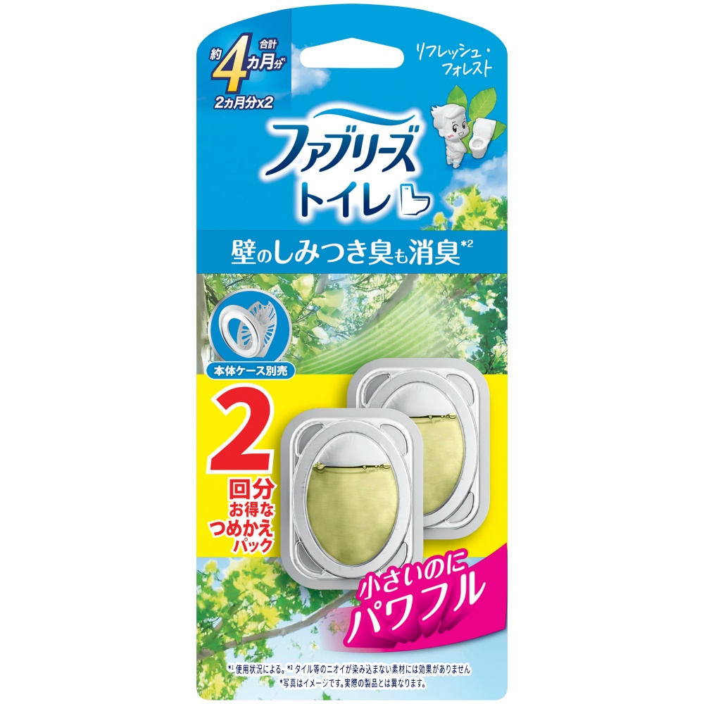 ファブリーズトイレ用消臭剤リフレッシュ・フォレストつめかえ