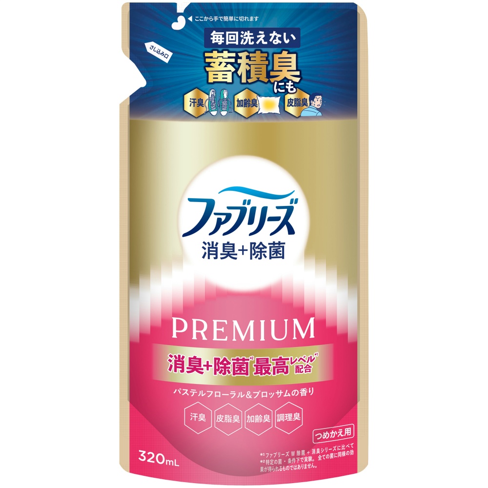 ファブリーズ消臭＋除菌プレミアムパステルフローラル＆ブロッサムの香りつめかえ