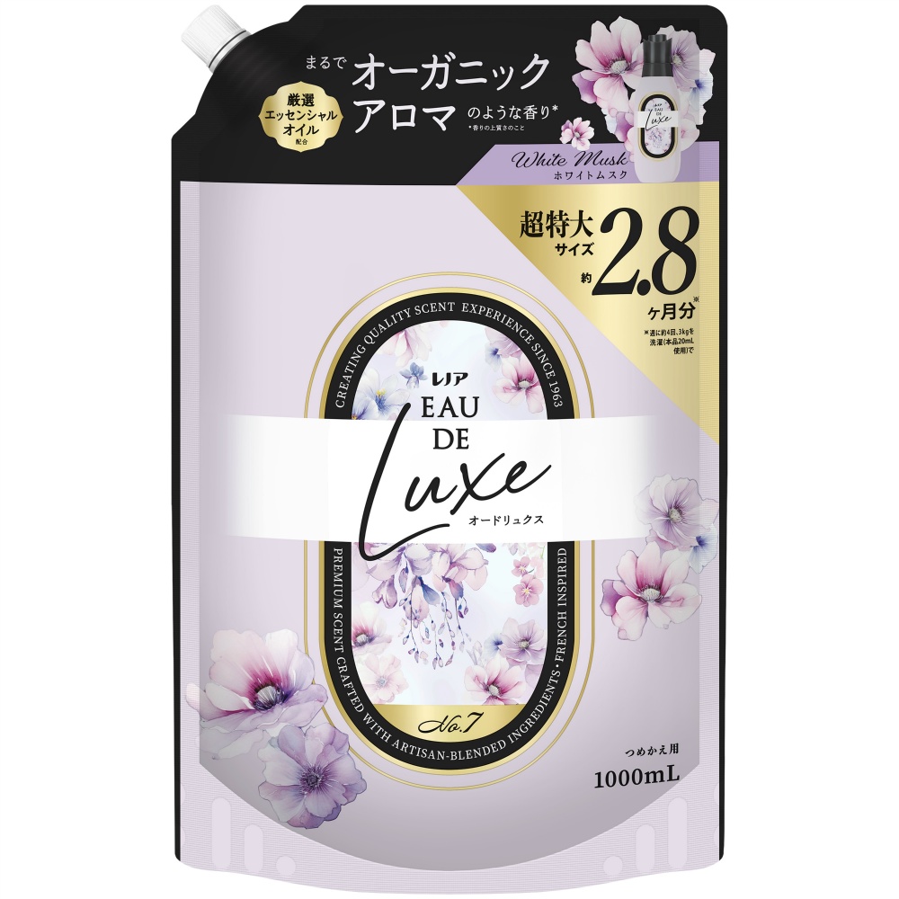 レノアオードリュクスホワイトムスクの香りつめかえ用超特大サイズ