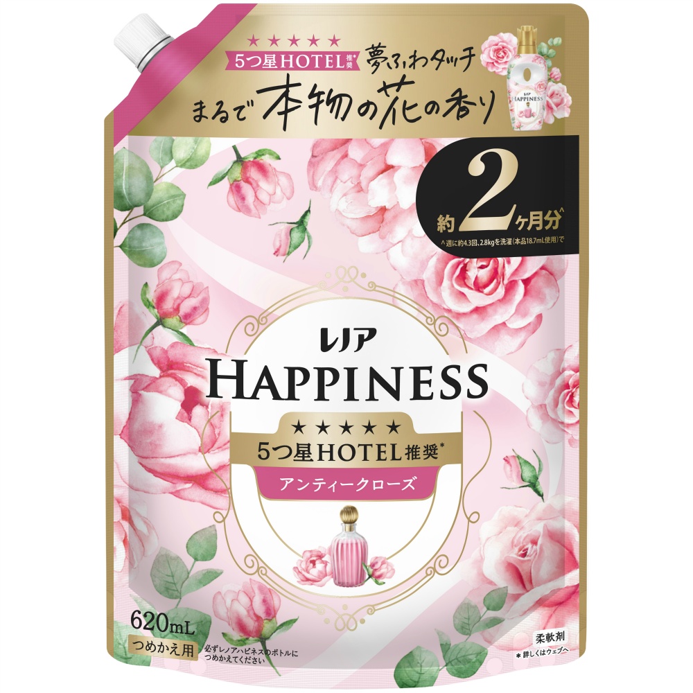 レノアハピネス夢ふわタッチ華やかに香るアンティークローズの香り詰替用特大サイズ