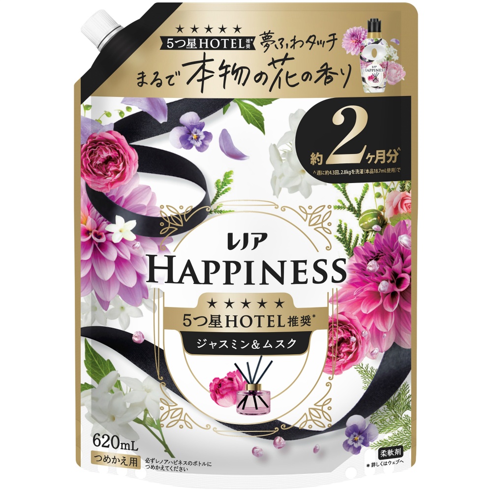 レノアハピネス夢ふわタッチジャスミン＆ムスクの香り詰替用特大サイズ