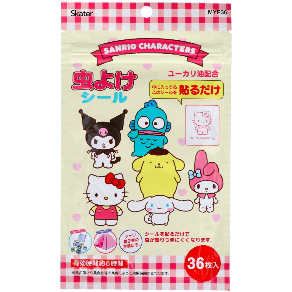 虫除けシール　サンリオキャラクターズ　ＭＹＰ３６