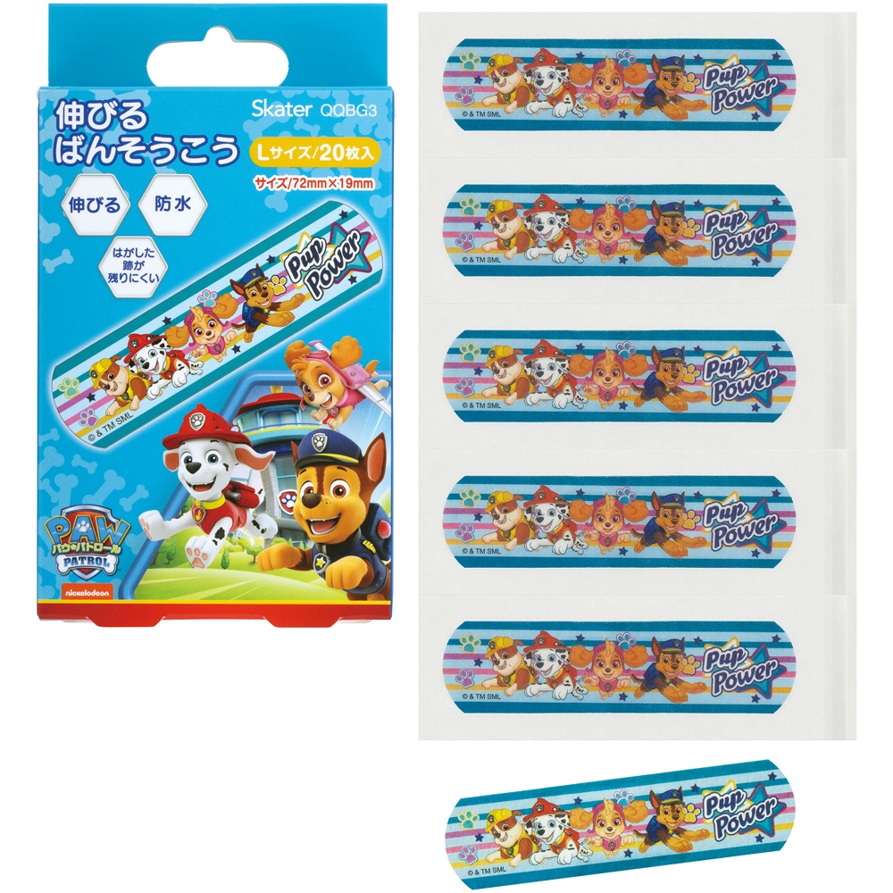 伸びるばんそうこうＬ　パウ・パトロール　ＱＱＢＧ３