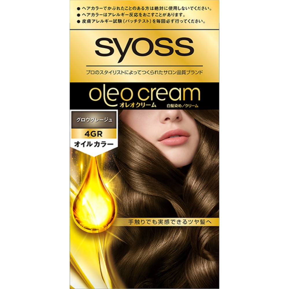 サイオス　オレオクリーム　ヘアカラー　４ＧＲ　グロウグレージュ　５０ｇ＋５０ｇ