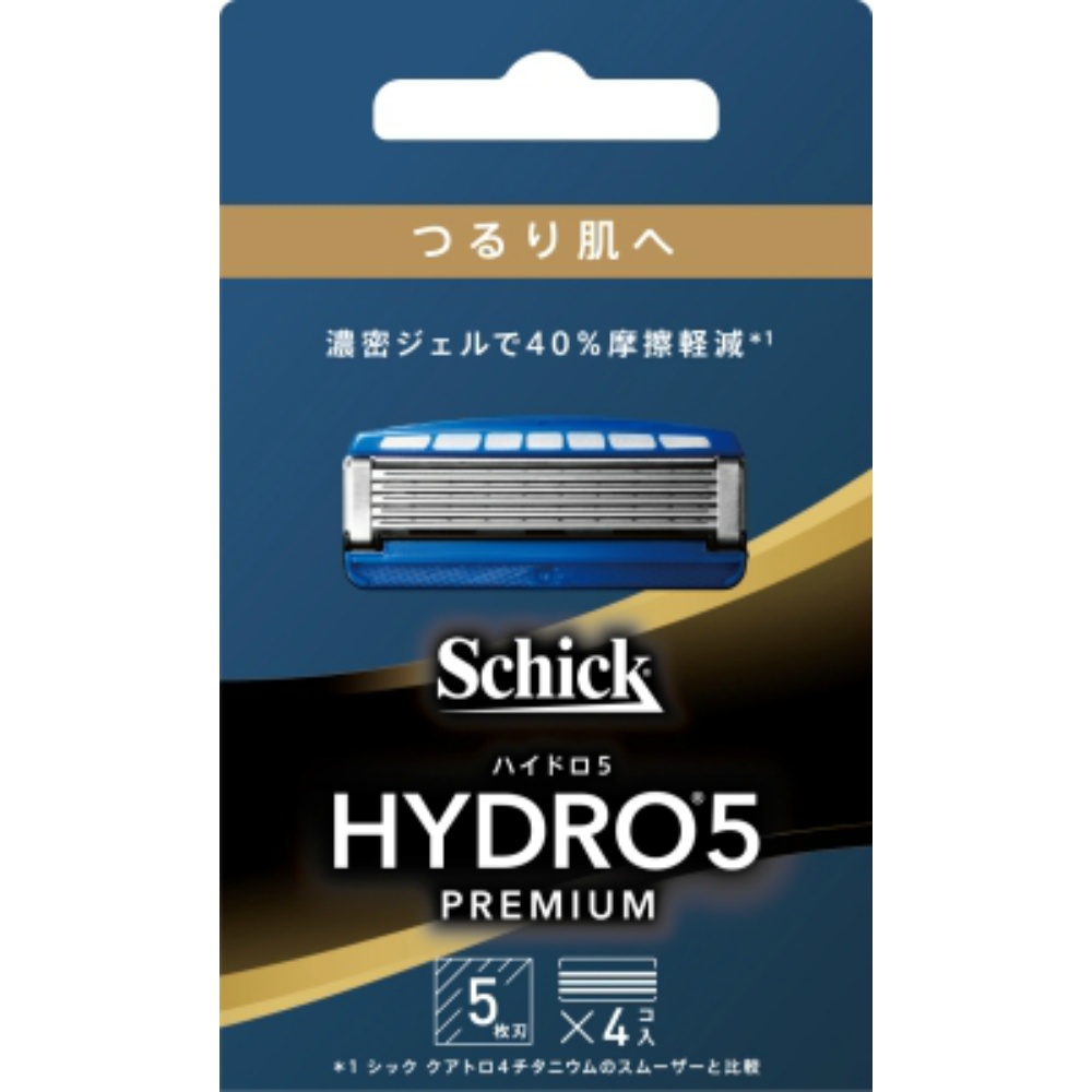 ハイドロ５プレミアム　つるり肌へ　替刃　（４コ入）
