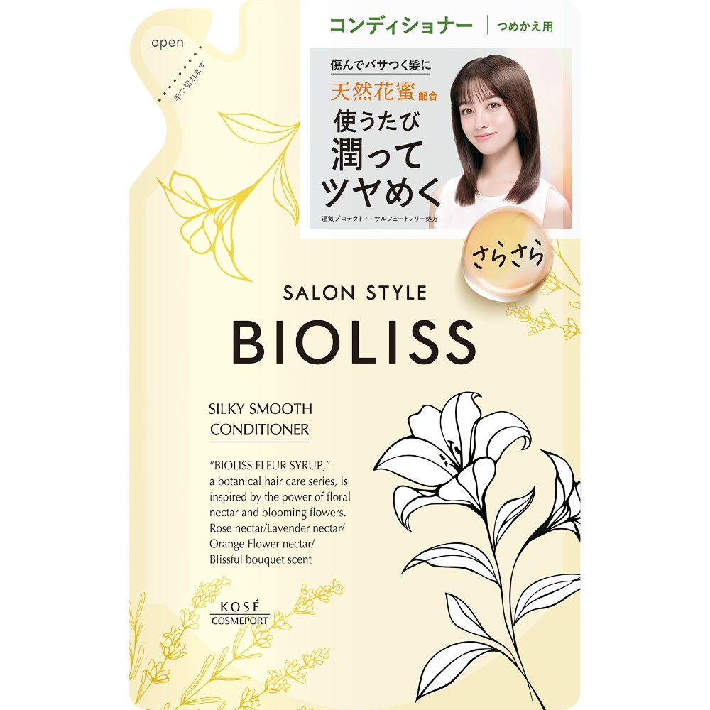 ＳＳ　ビオリス　フルールシロップ　ヘアコンディショナー　（シルキースムース）　つめかえ