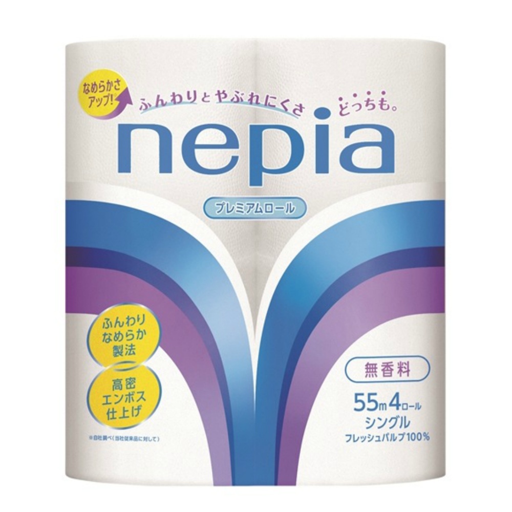 ネピア　トイレットロール　４ロールシングル　５５Ｍ