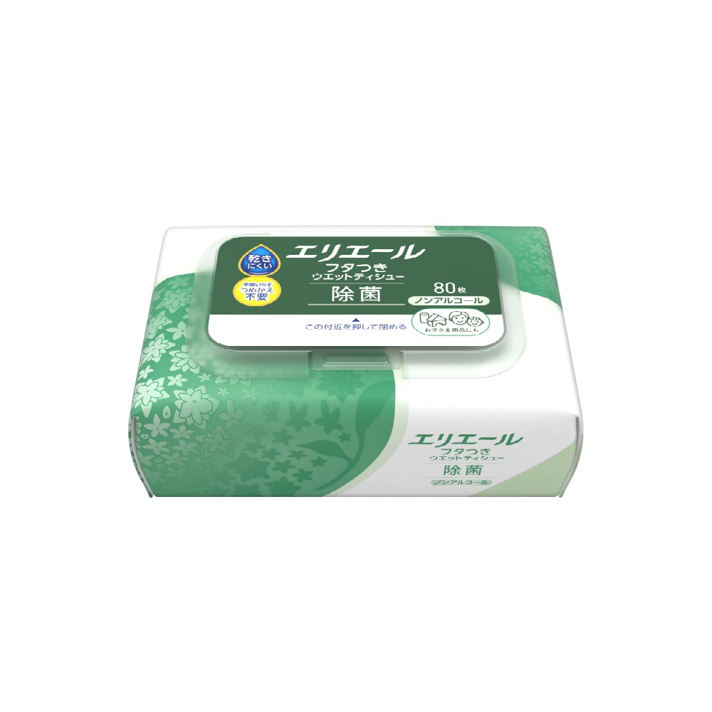 エリエールフタつきウエットティシュー　除菌ノンアルコール
