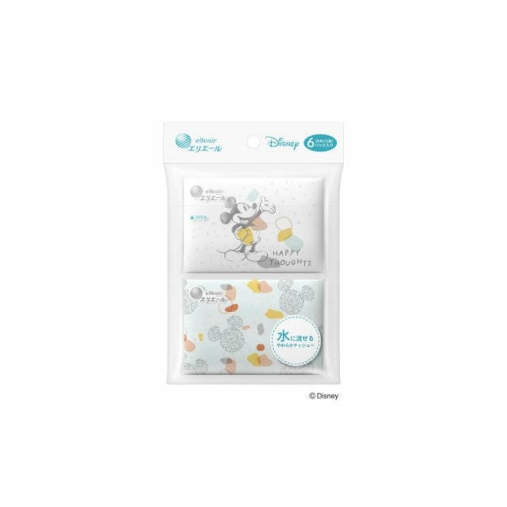 エリエール　ディズニーデザイン流せるポケット１２Ｗ６Ｐ（カジュアル）