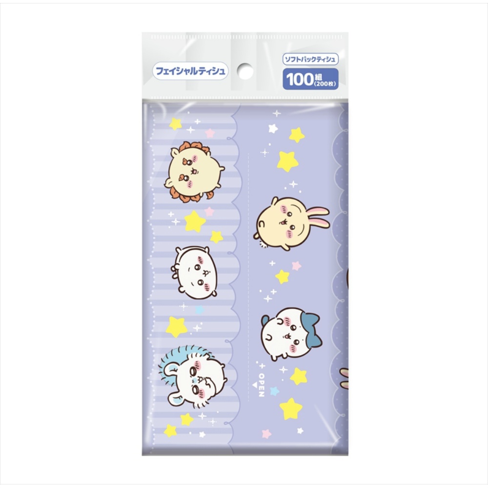 アニメちいかわ　フェイシャルソフトパックティシュ